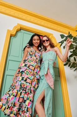 Celia B Arafura Dress Multi Clearance
