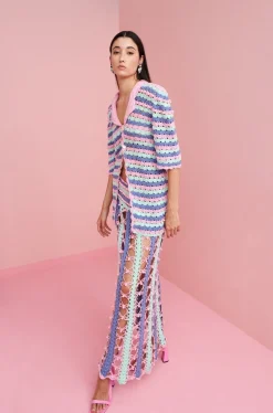Celia B Argento Skirt- Blue Online