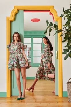 Celia B Coral Dress Green Online