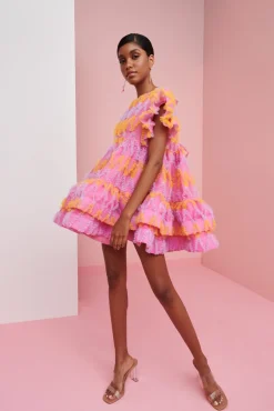 Celia B Coral Dress Pink Online