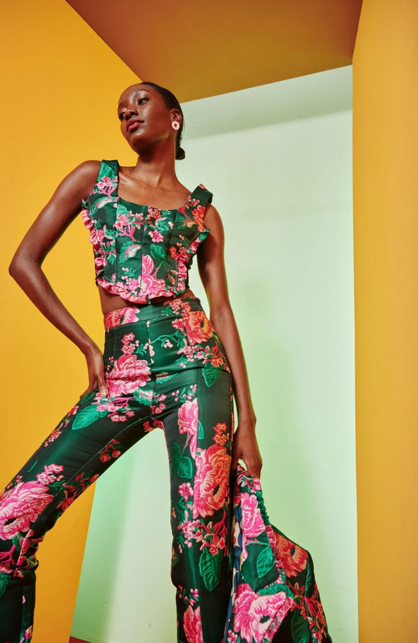 Celia B Falu Pant - Green Discount