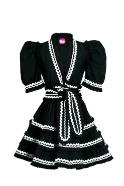 Celia B Hortensia Dress Black New
