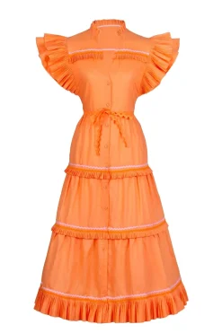 Celia B Moonlit Dress Orange Online