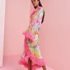 Celia B Willow Dress Multi Clearance